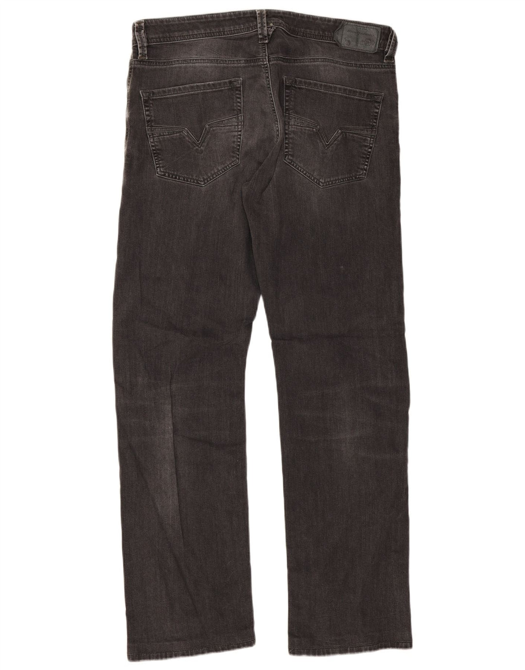 Diesel Hombre Larkee Regular Jeans Rectos W34 L32 Algodón Gris