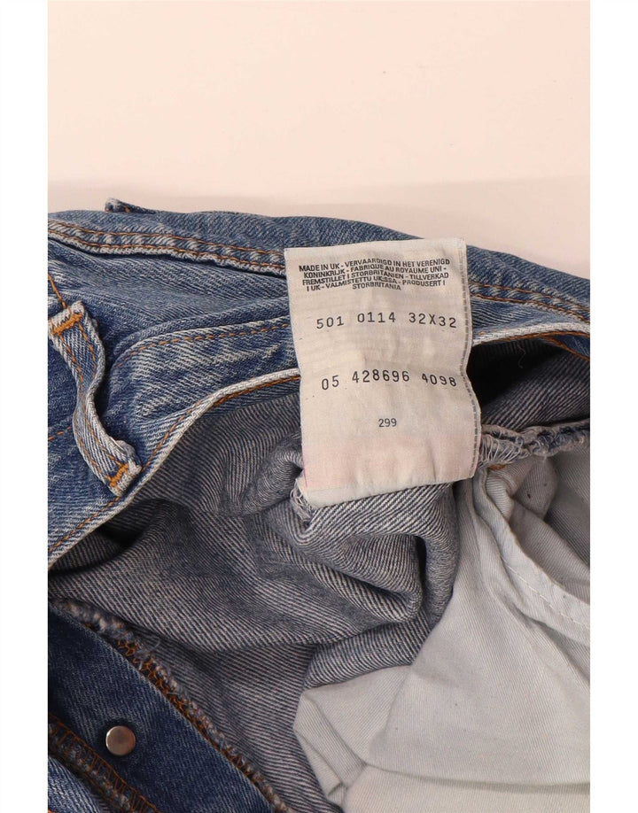 Levi's Hombre 501 Vaqueros Rectos W32 L32 Algodón Azul