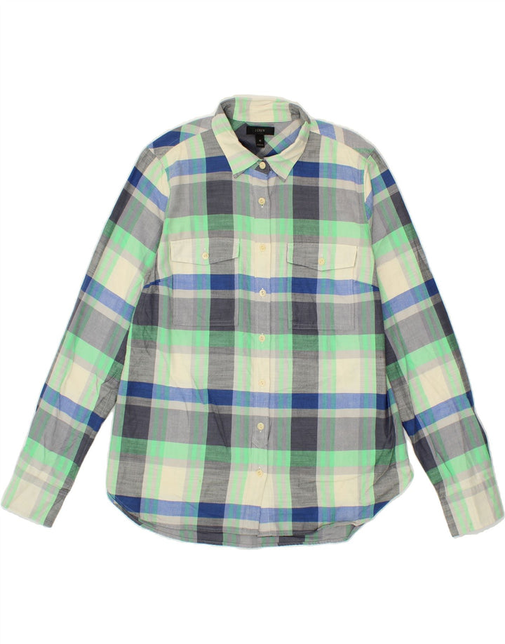 J. CREW Womens Shirt US 10 Large Multicoloured Check Cotton Vintage J. Crew and Second-Hand J. Crew from Messina Hembry 