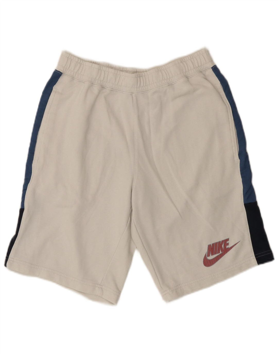 Pantalones cortos deportivos Nike de algodón color block en blanco mediano para hombre