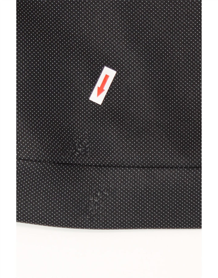 Under Armour Sudadera con capucha y cremallera gráfica para hombre, poliéster moteado negro pequeño