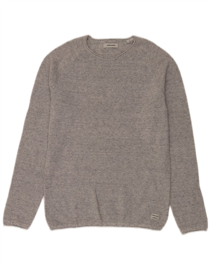 Jack & Jones Jersey De Cuello Redondo Para Hombre Pequeño Gris Moteado