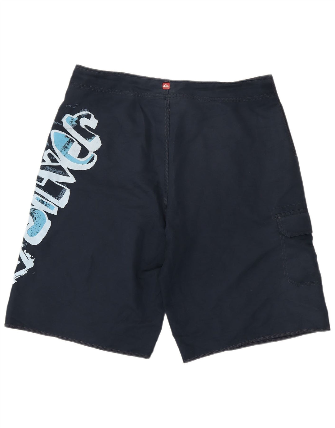 Quiksilver Bañador con gráfico para hombre, talla grande, poliéster azul marino