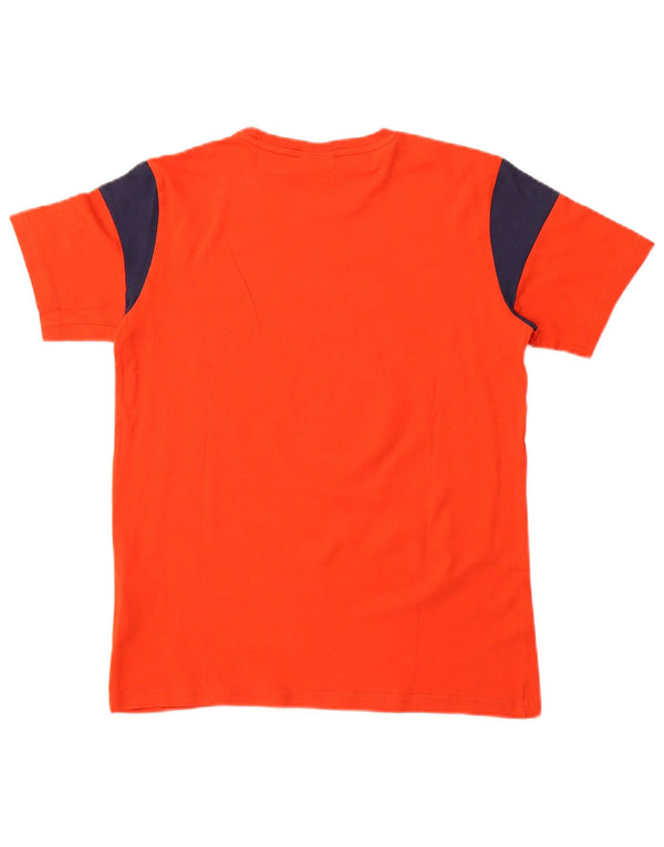 CHAMPION Camiseta gráfica para niños 13-14 años XL Naranja Colorblock Algodón