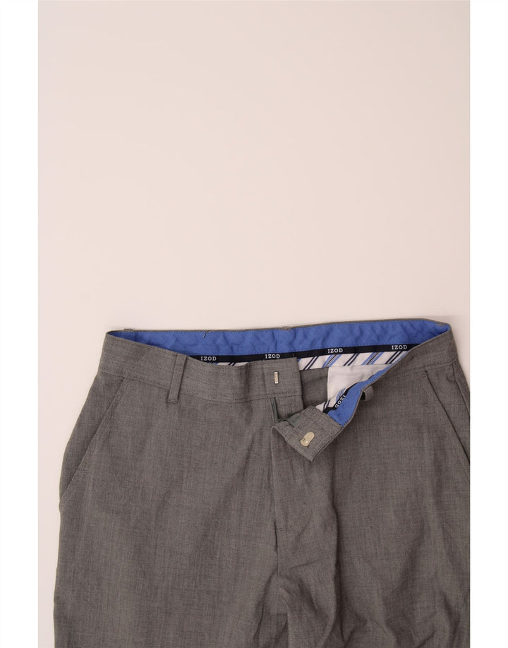 IZOD Boys Slim Chino Trousers 15-16 Years  Grey Polyester Vintage Izod and Second-Hand Izod from Messina Hembry 