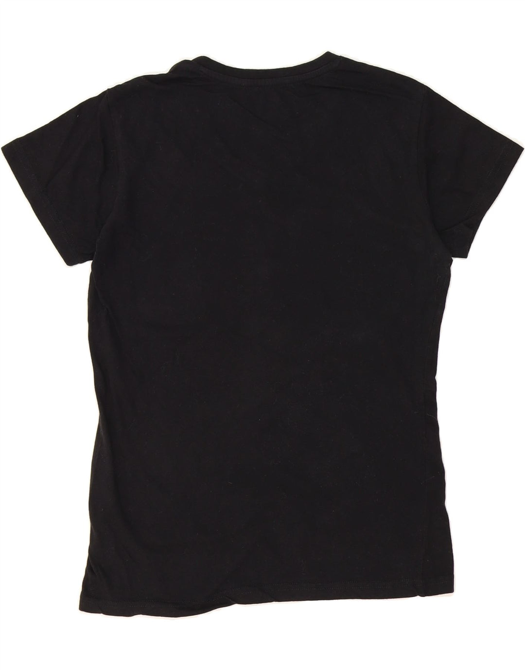REEBOK Womens Graphic T-Shirt Top UK 12 Medium Black Cotton Vintage Reebok and Second-Hand Reebok from Messina Hembry 