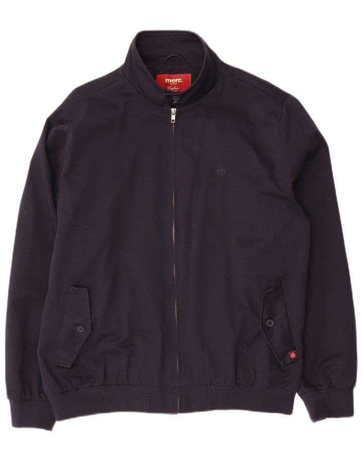 Merc Chaqueta Bomber para Hombre UK 42 XL Algodón Azul Marino