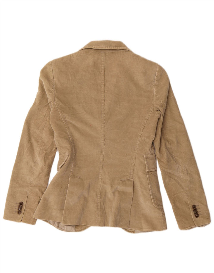 MASSIMO DUTTI Chaqueta Blazer de Pana de 2 Botones para Mujer EU 36 XS Marrón Algodón