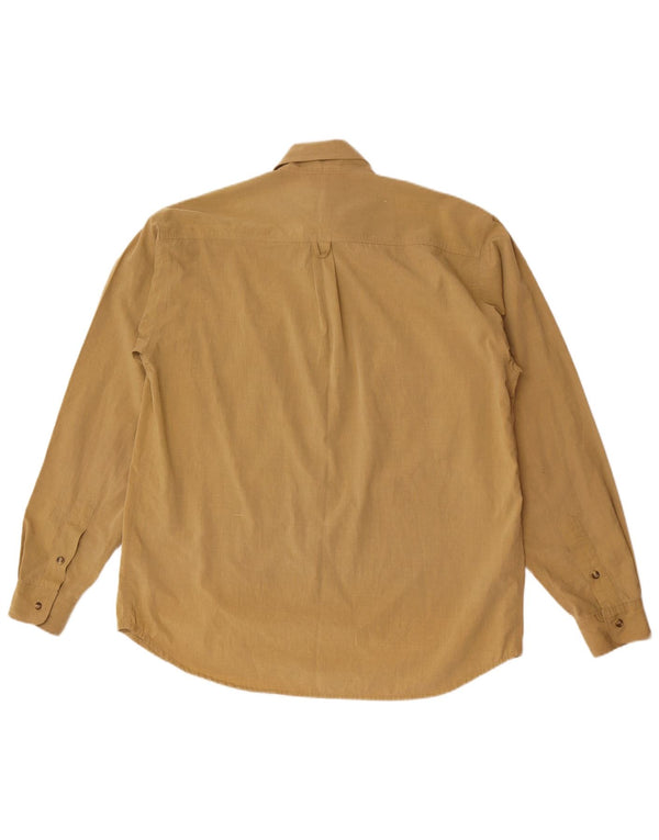 Camisa vintage para hombre grande marrón