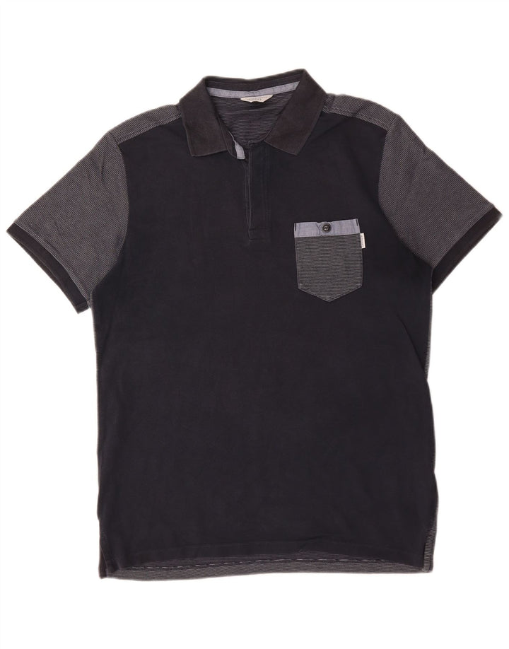 Polo Jack & Jones Hombre De Algodón Color Block Azul Marino Medio