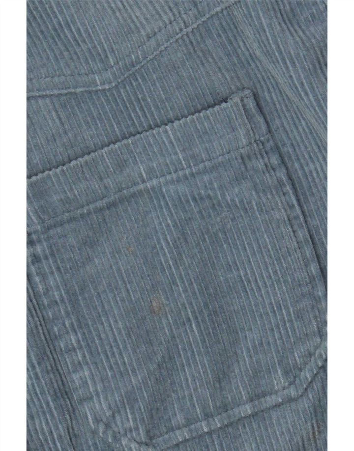 Zara Mujer Camisa De Pana Extragrande UK 44 Algodón Azul Medio