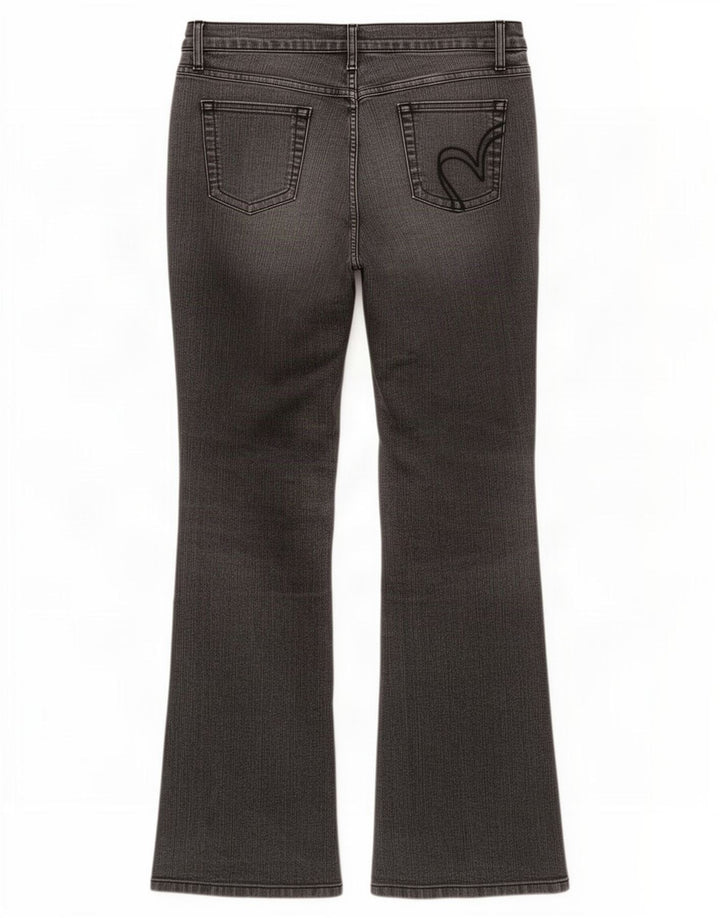 Marks & Spencer Jeans Per Una Bootcut para Mujer UK 12 Medium W30 L30 Gris