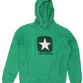 Converse Hombre Sudadera Con Capucha Gráfica Jersey De Algodón Verde Medio
