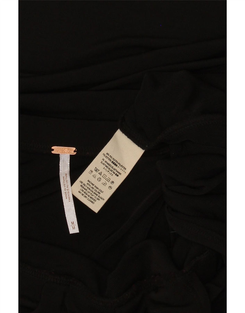 FREE PEOPLE Womens Wrap Skirt Medium W30  Black Polyester Vintage Free People and Second-Hand Free People from Messina Hembry 