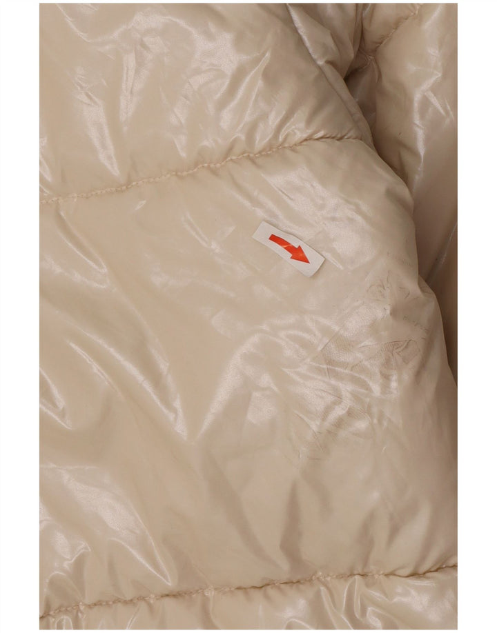 Benetton Chaqueta Acolchada Mujer ES 40 XL Poliamida Beige