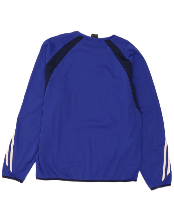 Adidas Mens Climawarm Top Manga Larga UK 40/42 Medium Azul Marino Colorblock