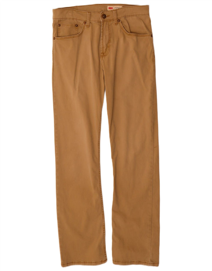 Wrangler Pantalones rectos informales para hombre W30 L30 Algodón marrón