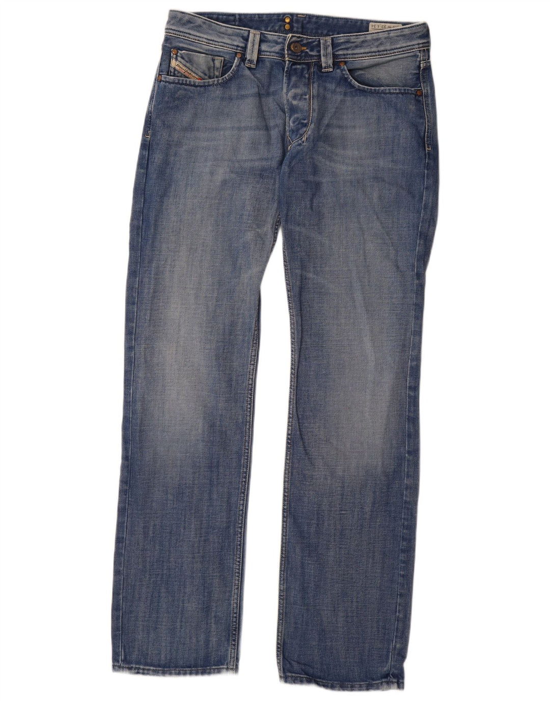 Diesel Hombre Larkee Vaqueros Rectos W32 L34 Algodón Azul