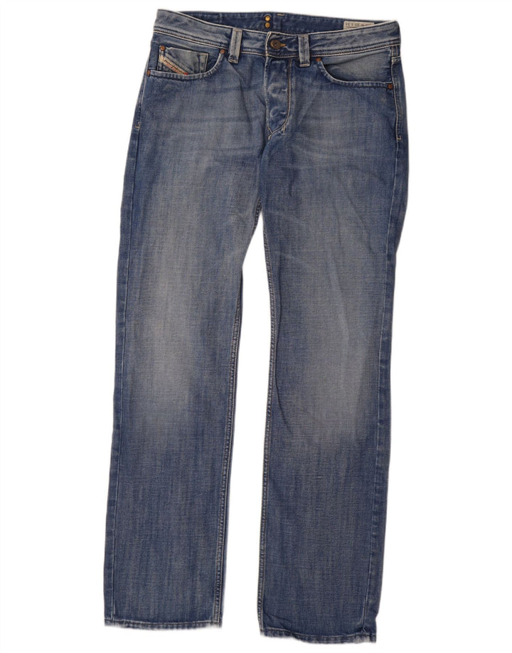 Diesel Hombre Larkee Vaqueros Rectos W32 L34 Algodón Azul