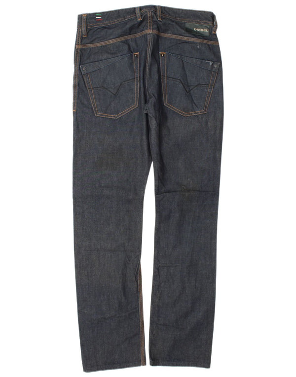 Diesel Hombre Krooley Slim Jeans W30 L32 Algodón Azul Marino