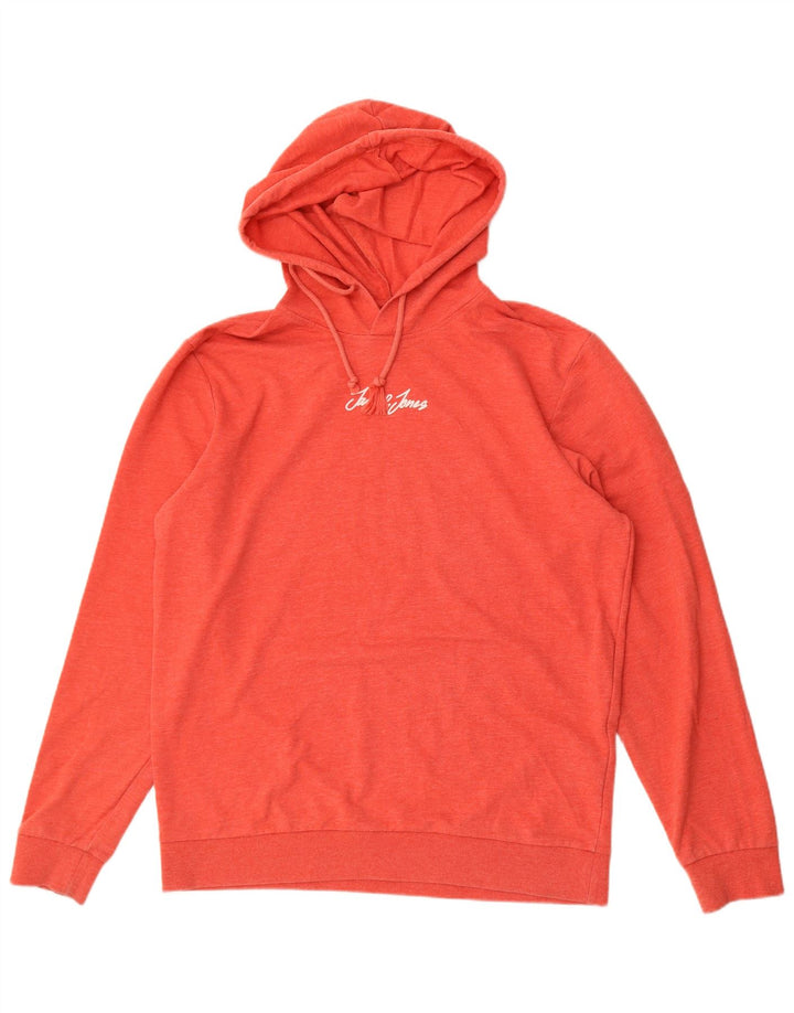 Jack & Jones Hombre Sudadera con Capucha Jumper XL Rojo Poliéster