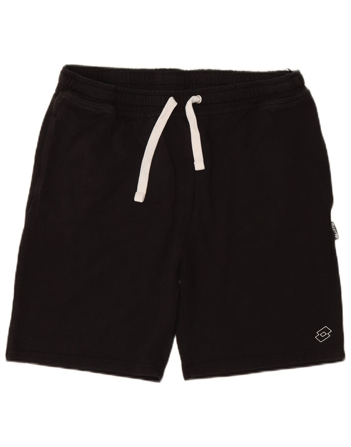 LOTTO Shorts Deportivos Hombre XL Algodón Negro