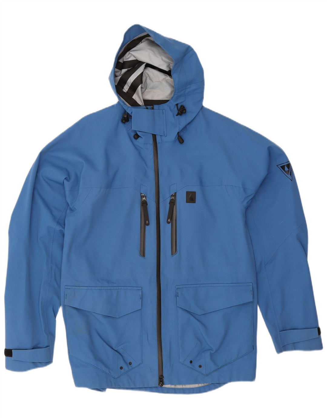 Musto Chaqueta impermeable con capucha para hombre UK 38 Azul medio Poliamida