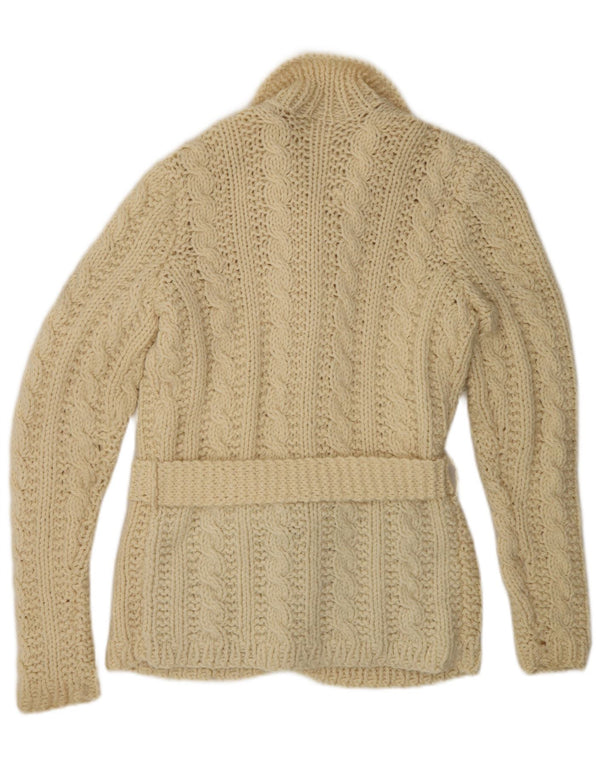 Vintage mujer Cardigan suéter Reino Unido 12 medio apagado blanco