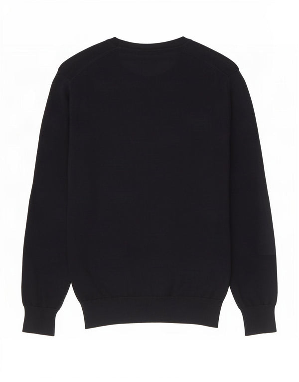 Marks & Spencer Jersey de cuello redondo para hombre UK 10 Small Azul marino Algodón