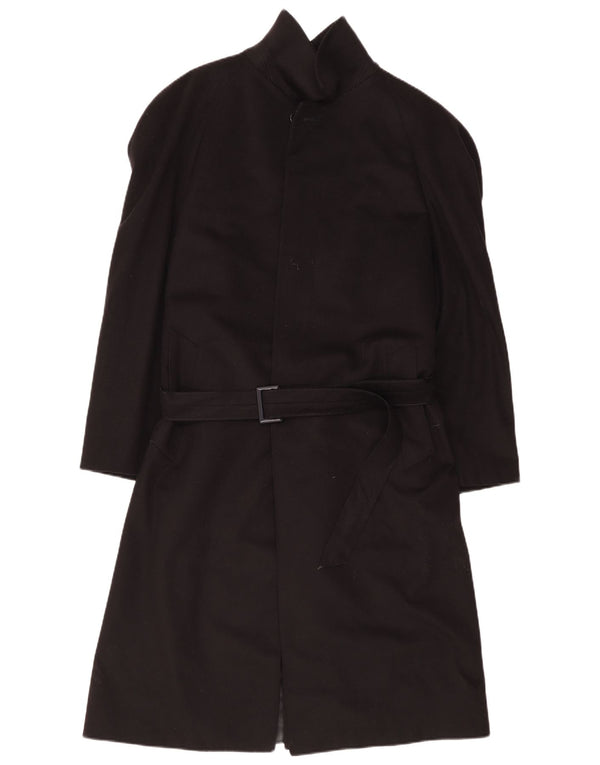 Abrigo vintage para hombre IT 48 Cachemira negra mediana