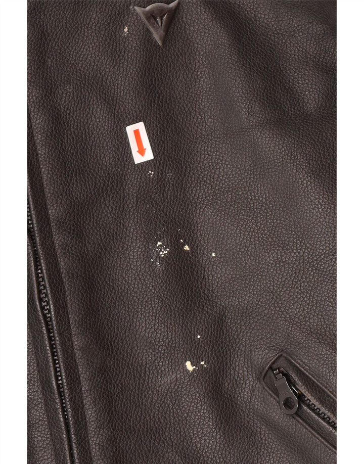 DAINESE Chaqueta Graphic Racer para hombre Talla 54 Grande Cuero color block negro