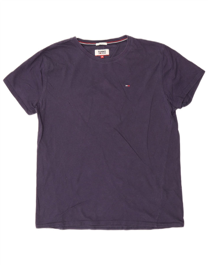 Tommy Hilfiger Camiseta Regular Fit para Hombre Top Medium Azul Marino Algodón