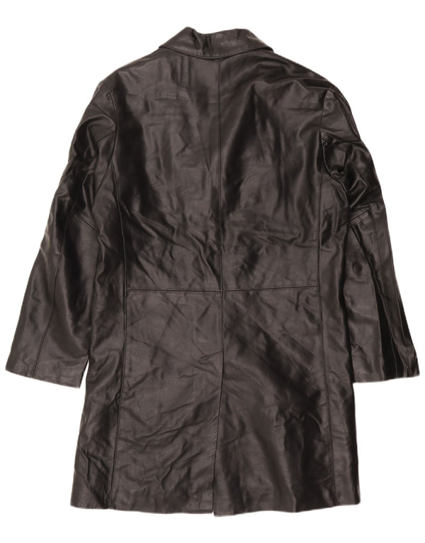 Catbalou Abrigo de cuero para hombre UK 40 Cuero negro grande