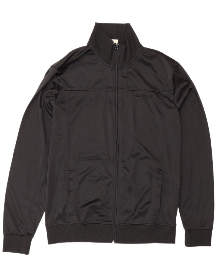 Diadora Hombre Chándal Top Chaqueta XL Negro Poliéster