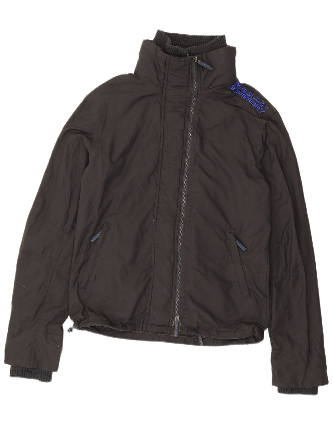 Superdry Chubasquero Hombre UK 42 XL Nylon Gris