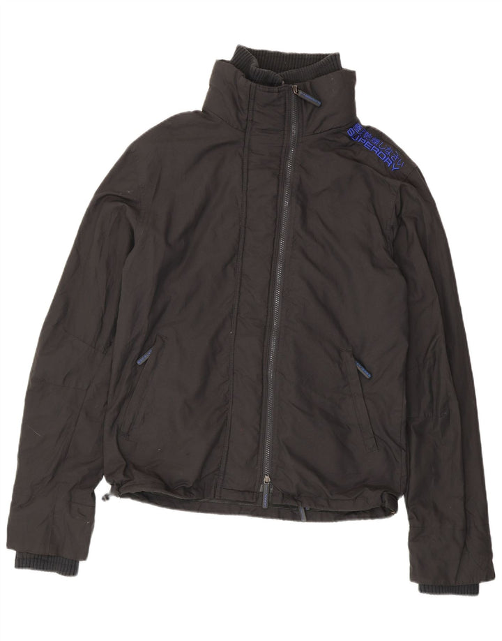 Superdry Chubasquero Hombre UK 42 XL Nylon Gris