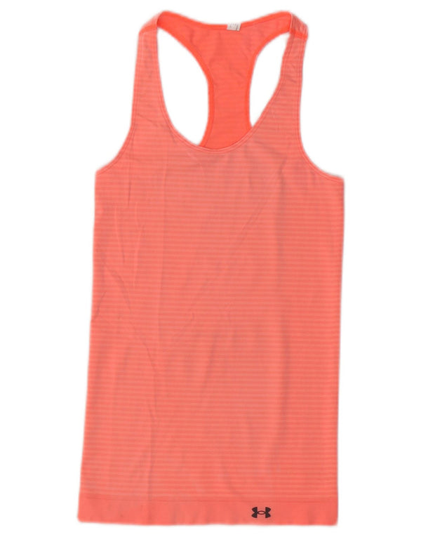 Under Armour Camiseta sin mangas para mujer UK 8 Small Pink Stripes