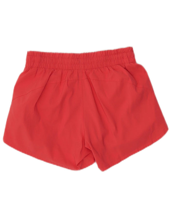 ATHLETA Pantalones cortos deportivos para mujer UK 4 XS Rojo Poliéster