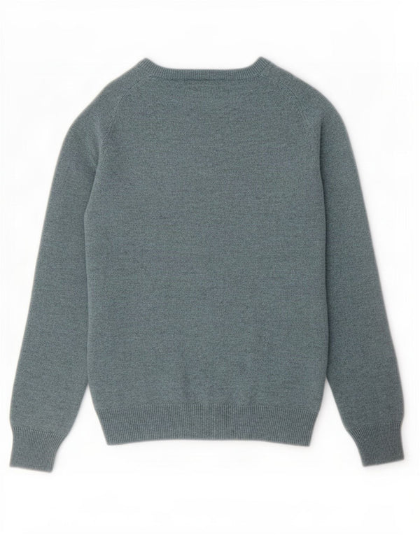 Marks & Spencer Suéter tipo jersey con cuello barco y ajuste regular para hombre Azul pequeño
