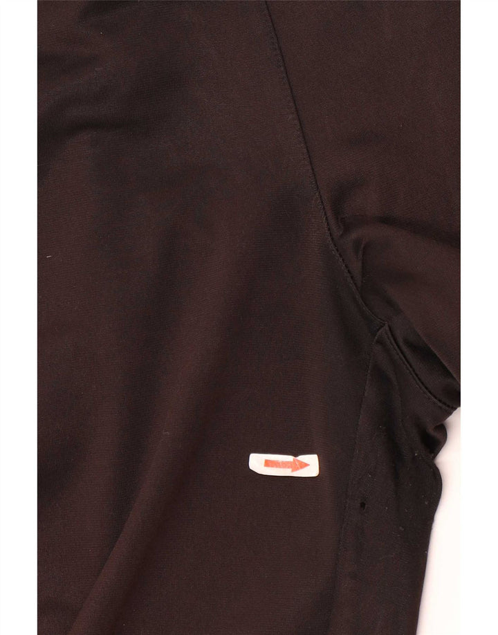 Diadora Hombre Pantalones De Chándal Con Gráfico Grande Negro Poliéster Color Block
