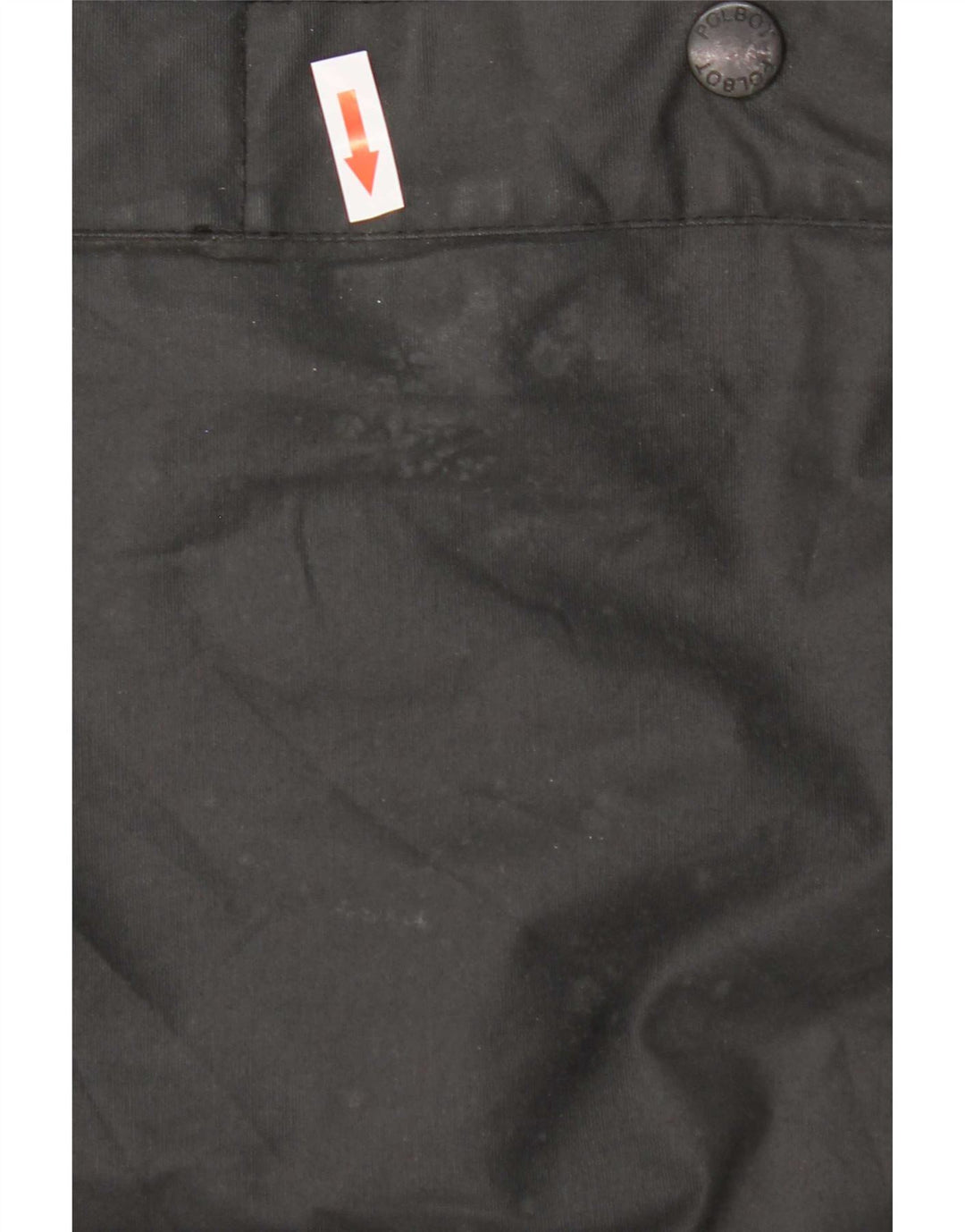 Polbot Chaqueta de algodón encerado para hombre UK 42 XL Negro