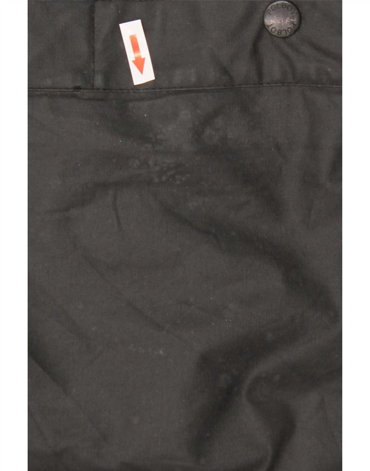 Polbot Chaqueta de algodón encerado para hombre UK 42 XL Negro