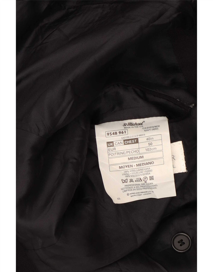 Marks & Spencer Chaqueta St. Michael Blazer para hombre UK 40 Medium Azul marino
