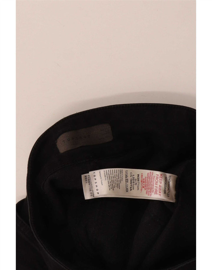 Vaqueros acampanados para mujer Topshop W28 L32 Algodón negro
