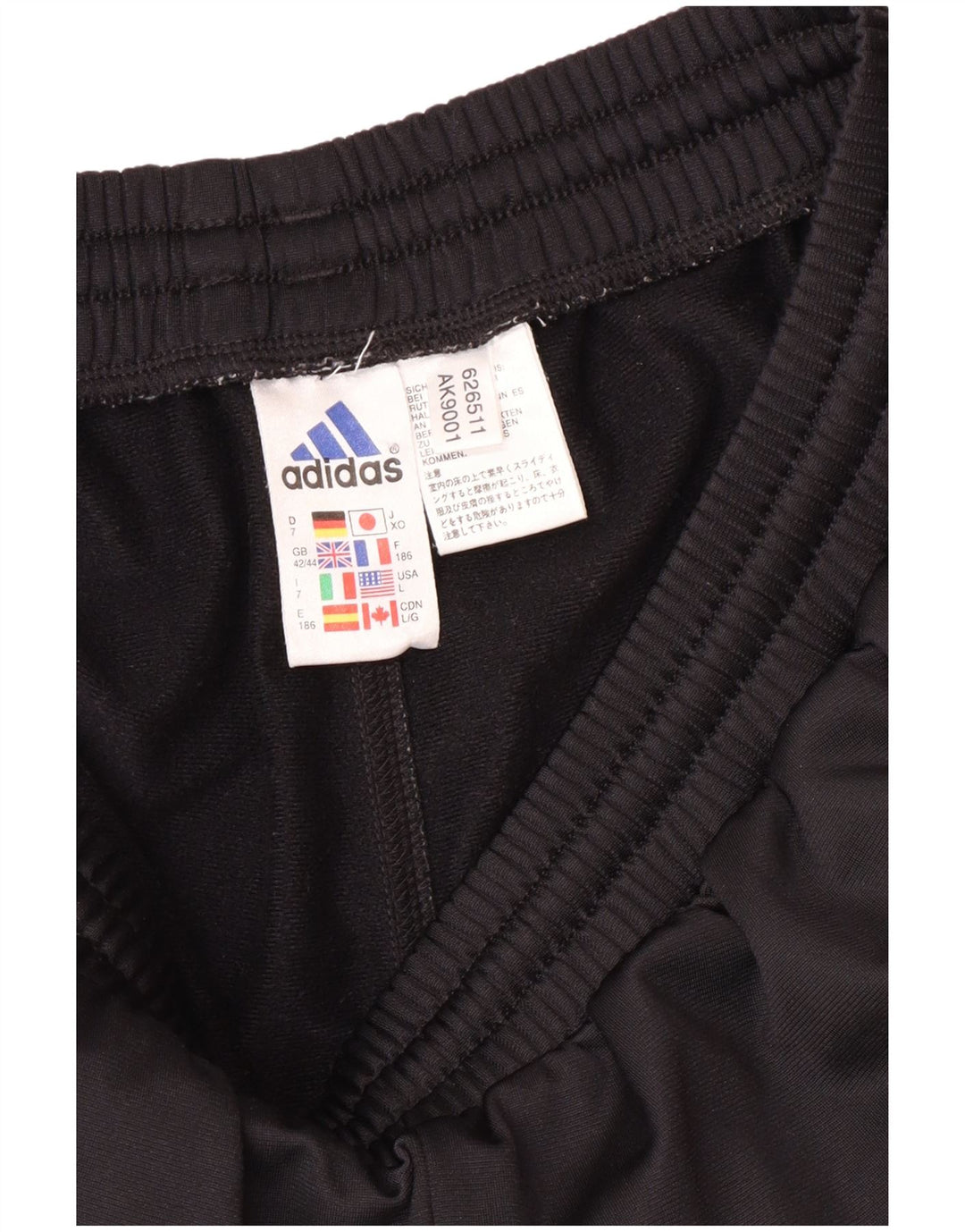 Adidas - Pantalones de chándal para hombre, talla 42/44, color negro, poliéster