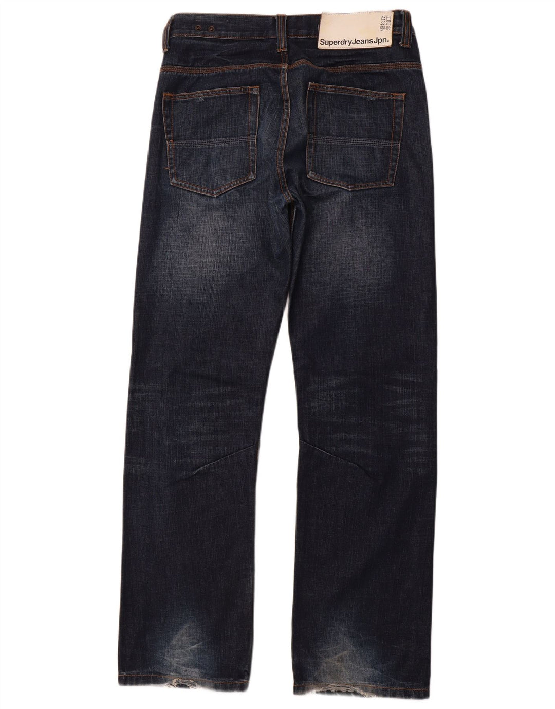 SUPERDRY Vaqueros rectos para hombre W32 L33 Algodón azul