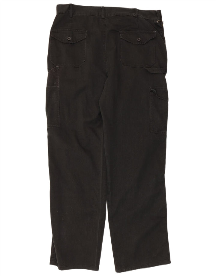 Dickies Pantalones cargo rectos Redhawk para hombre W36 L30 Poliéster negro