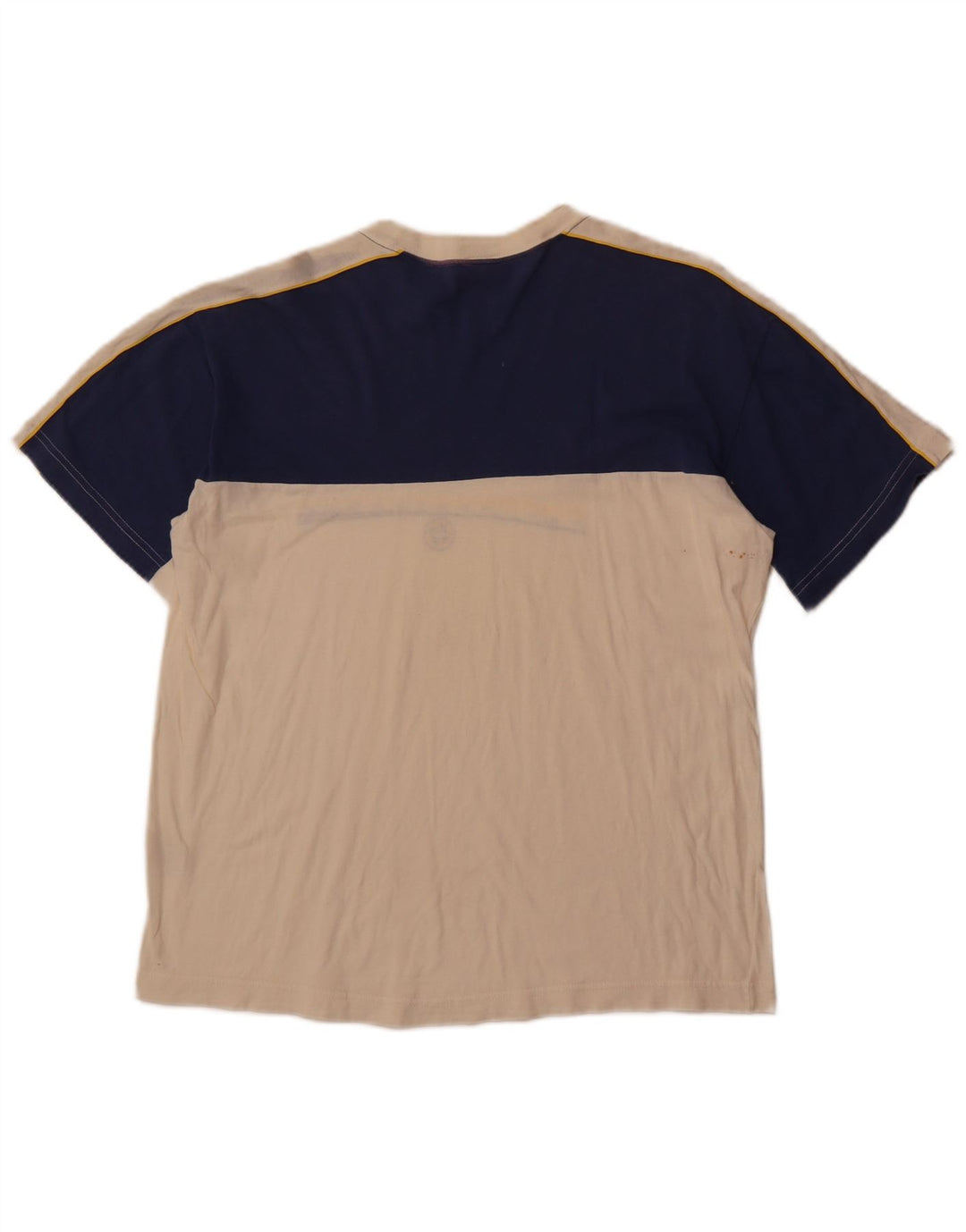 COLMAR Camiseta gráfica para hombre Top Medium White Colourblock Cotton Sports