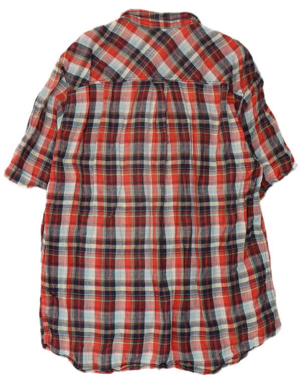 Marlboro Classics Camisa de manga corta de ajuste tradicional para hombre 2XL Cuadros rojos