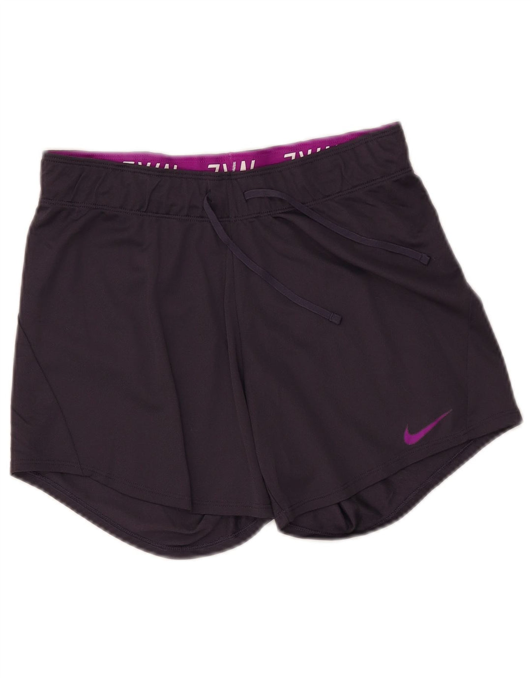 NIKE Pantalones cortos deportivos Dri Fit para mujer UK 6 XS Poliéster morado